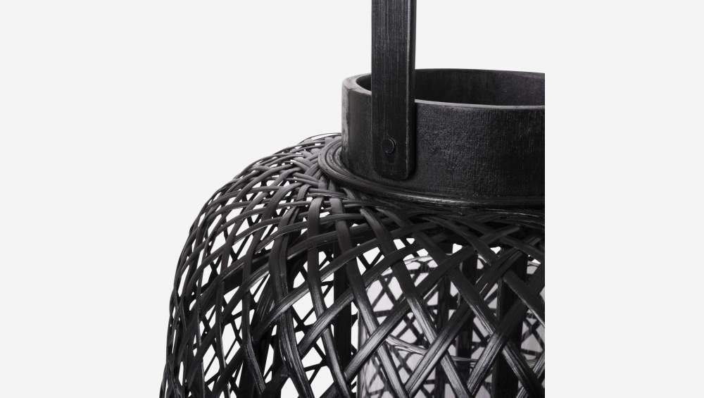 Farolillo de bambú - 35,5 x 43 cm - Negro