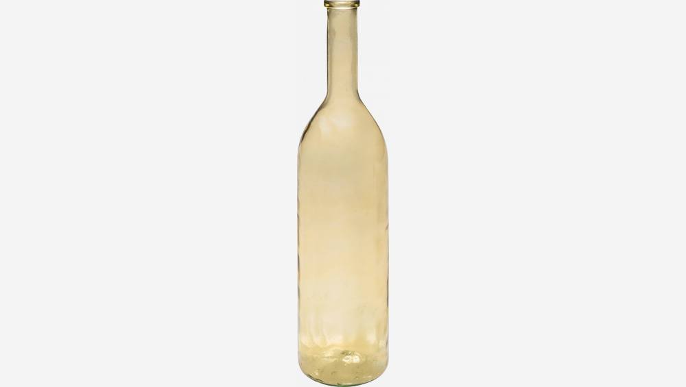 Flesvaas van gerecycled glas - 21 x 100 cm - Geel