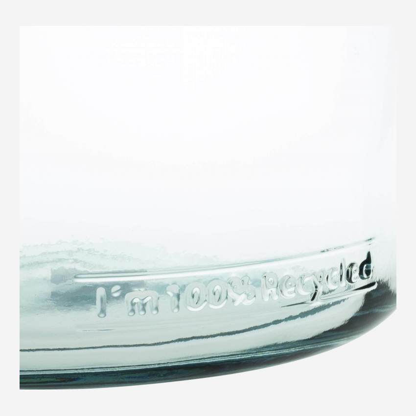 Vase aus Glas - 15 x 45 cm - Naturfarben
