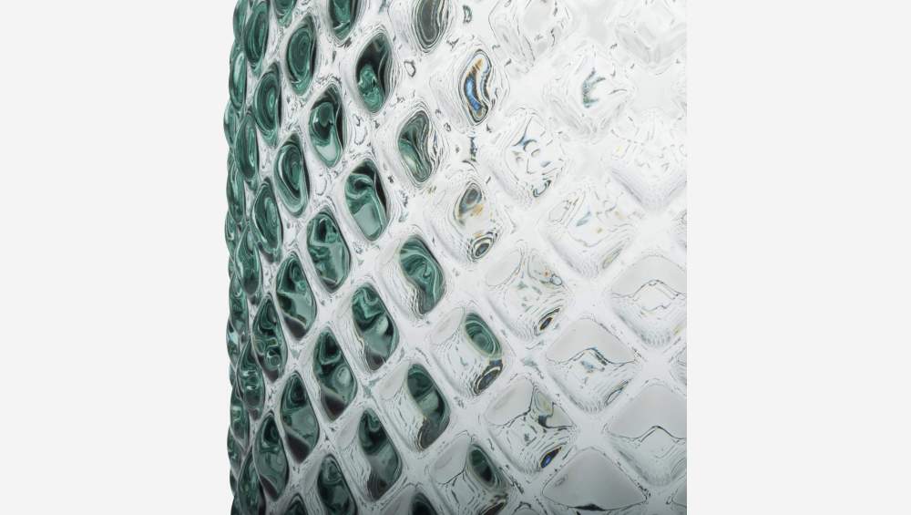 Vase en verre recyclé - 15 x 28 cm - Transparent
