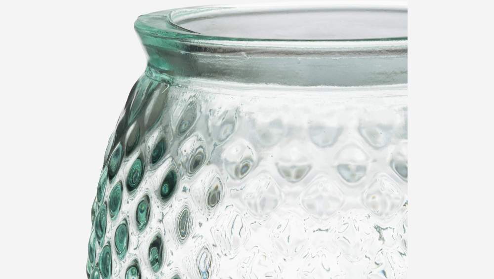 Vaso in vetro riciclato - 15 x 28 cm - Trasparente