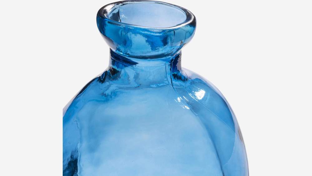 Vaso Lady Jeanne in vetro riciclato - 34 x 73 cm - Blu