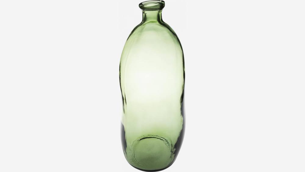 Ballonvase aus Recyclingglas - 13 x 35 cm - Grün