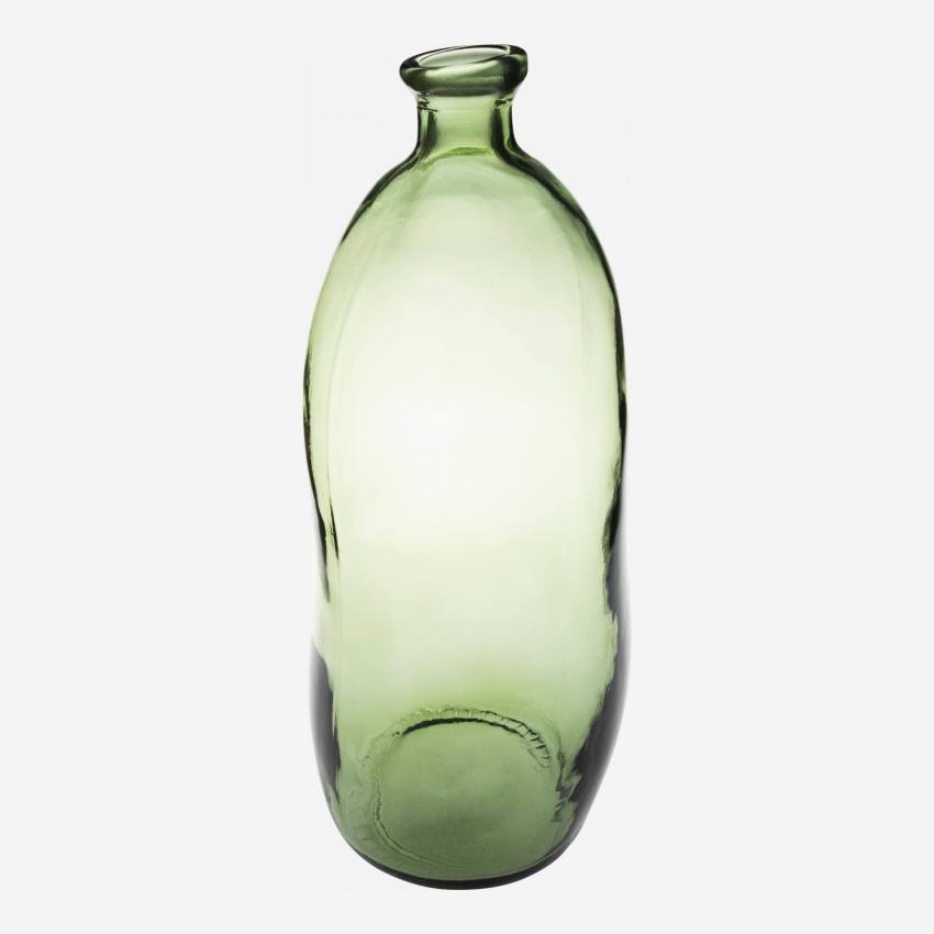 Ballonvase aus Recyclingglas - 13 x 35 cm - Grün