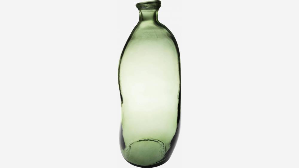Vaso Lady Jeanne in vetro riciclato - 13 x 35 cm - Verde