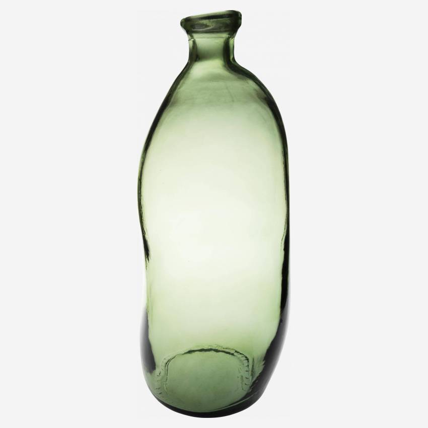 Vaso Lady Jeanne in vetro riciclato - 13 x 35 cm - Verde