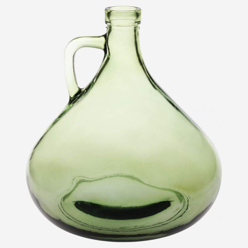 Vase aus Glas - 18 x 18 cm - Grün