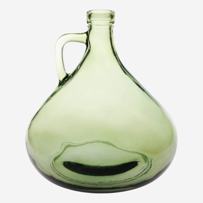 Vaso in vetro riciclato - 18 x 18 cm - Verde