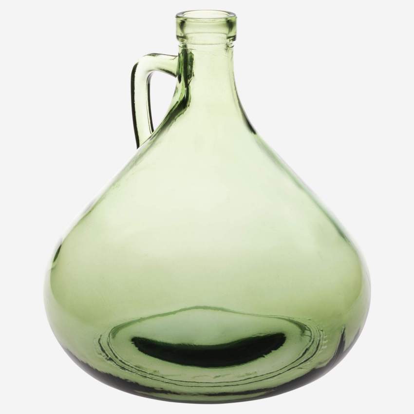 Glazen vaas - 18 x 18 cm - Groen