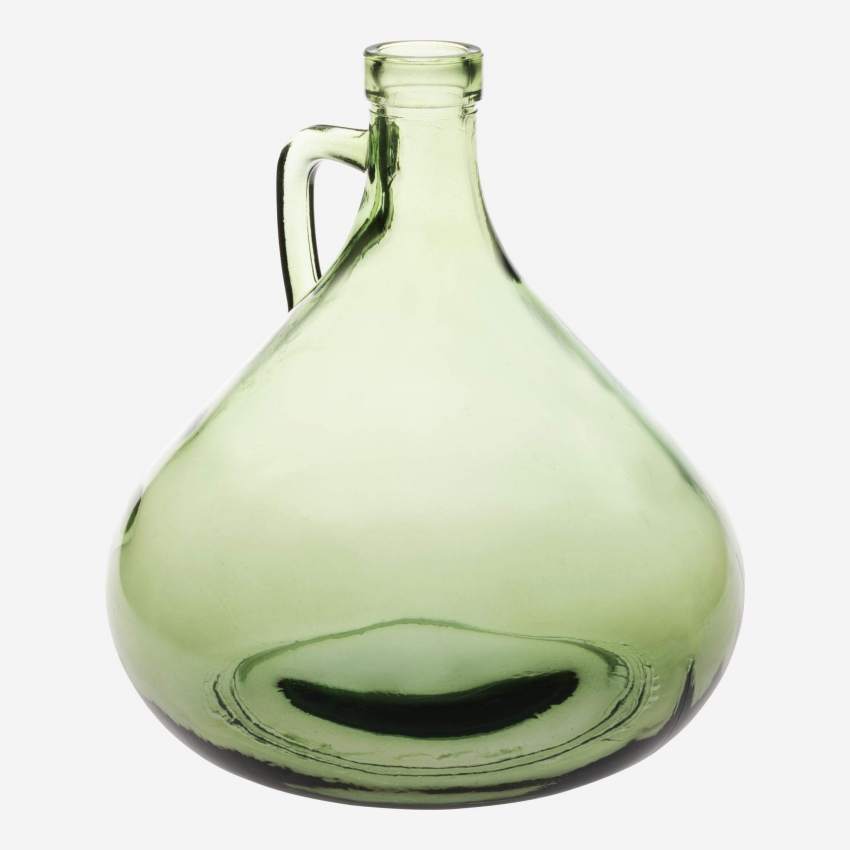 Glazen vaas - 18 x 18 cm - Groen