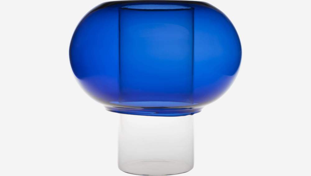Vaso in vetro - 19 x 18 cm - Blu
