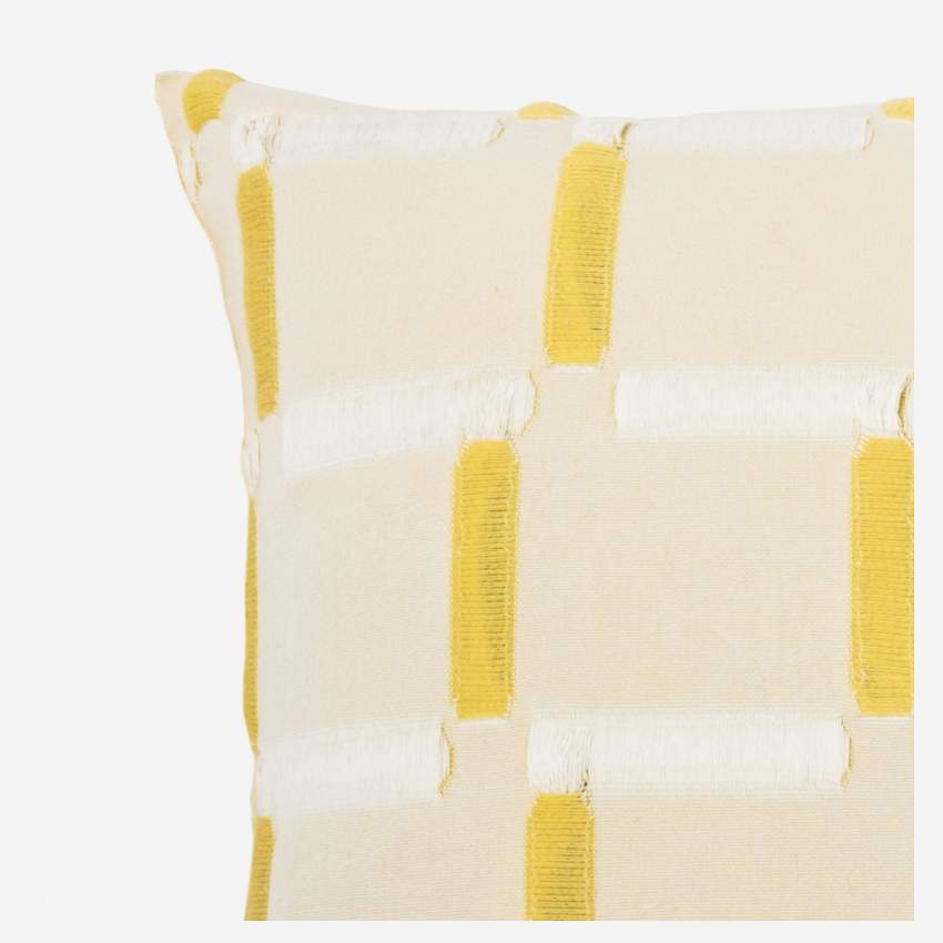 Kopfkissenbezug aus Baumwolle - 50 x 80 cm - Gelb