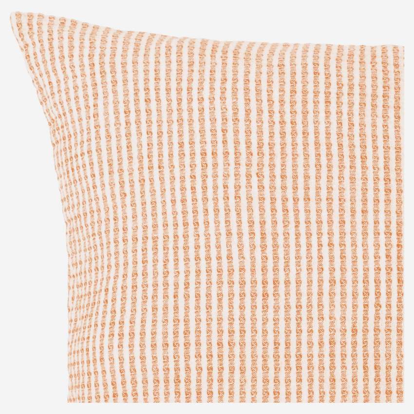 Kissen aus Leinen - 50 x 50 cm - Orange