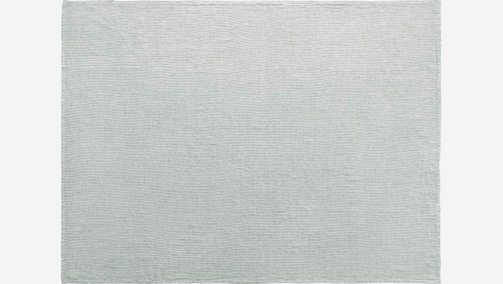 Plaid van linnen - 130 x 170 cm - Marineblauw