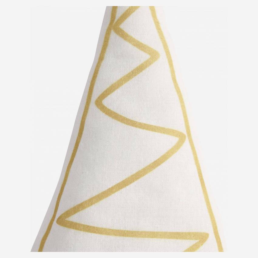 Decoração de Natal - Pinheiro em tecido - Amarelo 