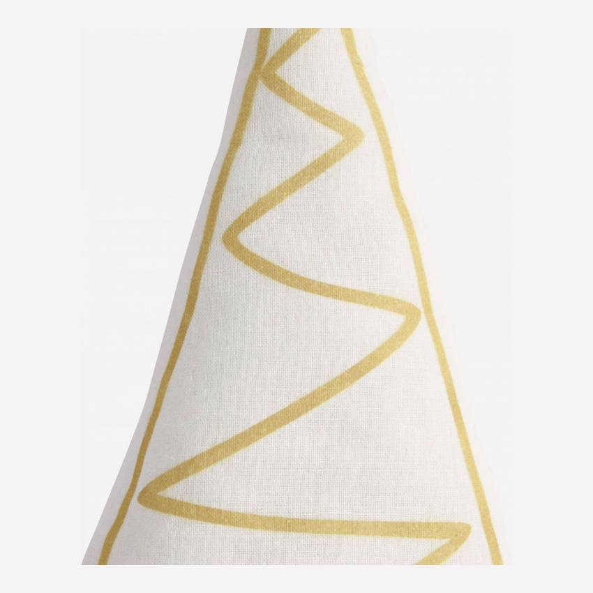 Decoração de Natal - Pinheiro em tecido - Amarelo 