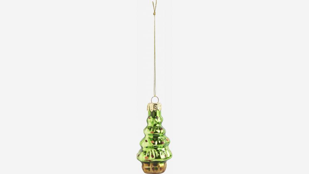 Weihnachtsdekoration - Ornament "Tannenbaum" aus Glas