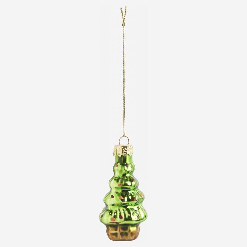 Weihnachtsdekoration - Ornament "Tannenbaum" aus Glas