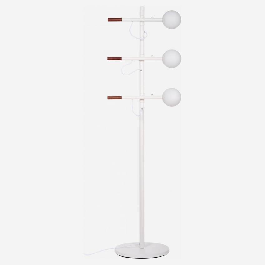 Lámpara de pie de metal y madera - 160 cm - Design by Gaston Lobet