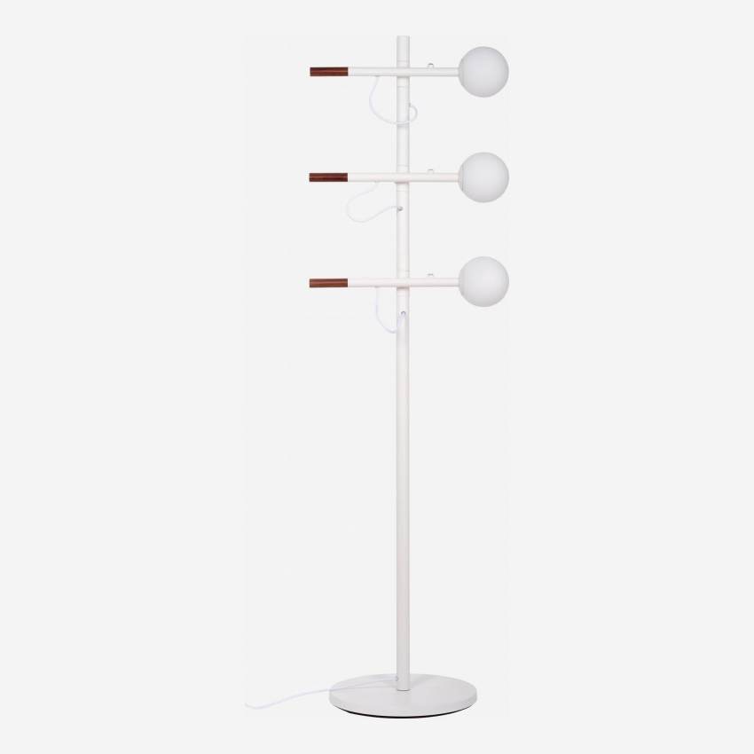 Staanlamp van metaal en hout - 160 cm - Design by Gaston Lobet
