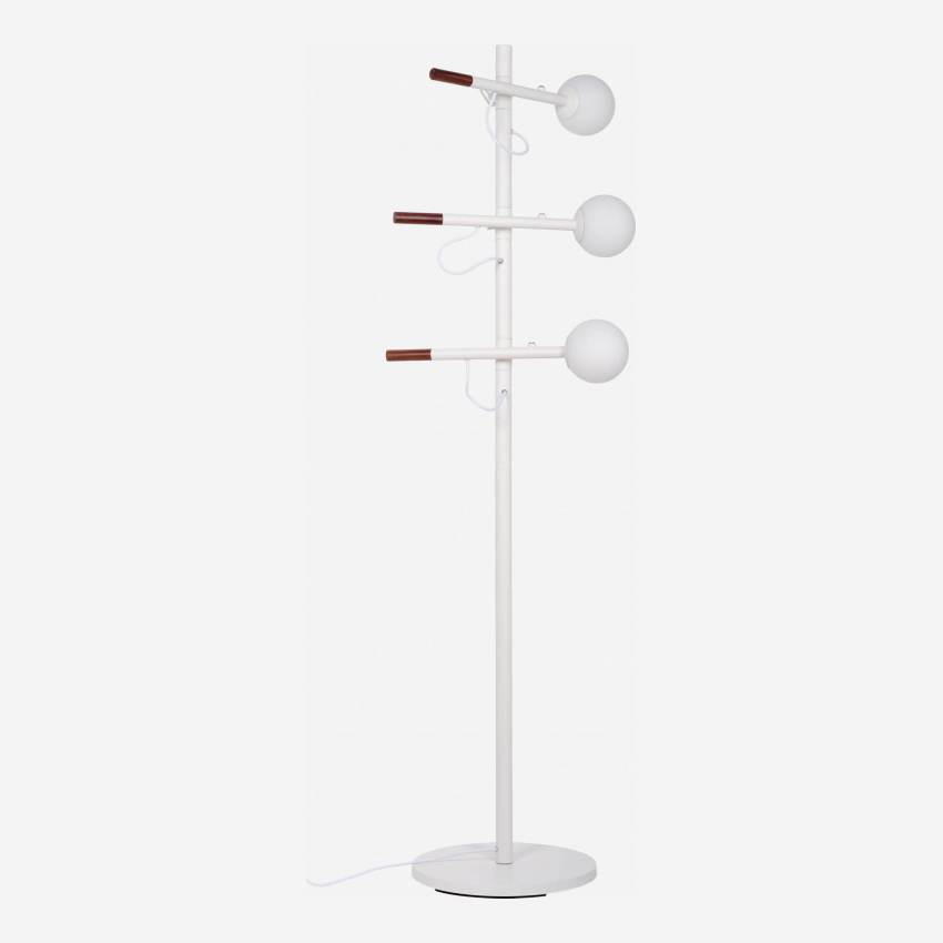 Stehlampe aus Metall & Holz - 160 cm - Design by Gaston Lobet