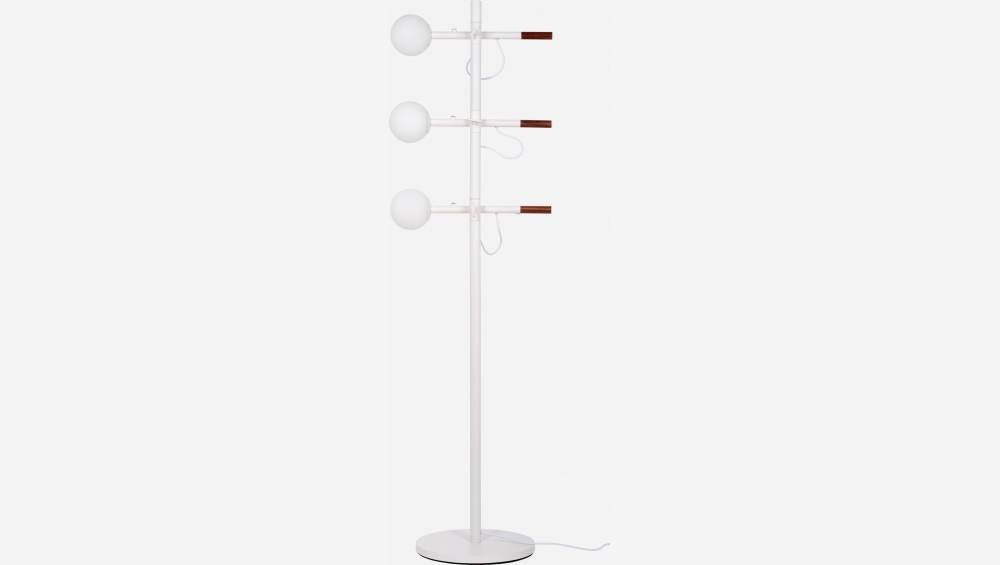 Lampadaire en métal et bois - 160 cm - Design by Gaston Lobet