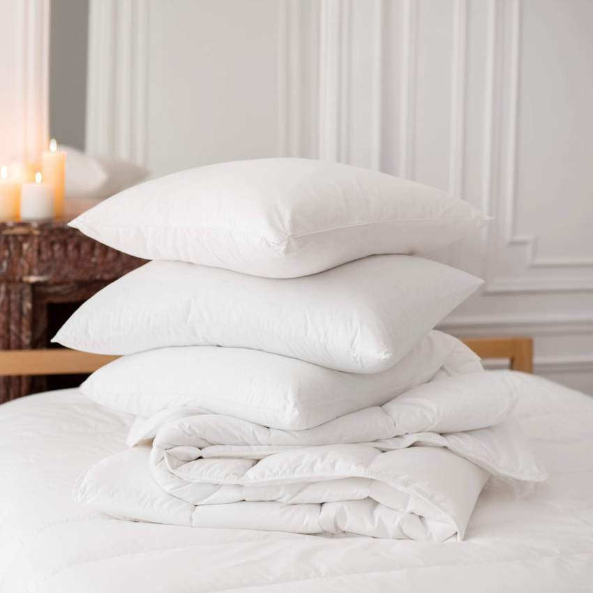 Cuscino da letto in piumino d’anatra francese - 50 x 80 cm