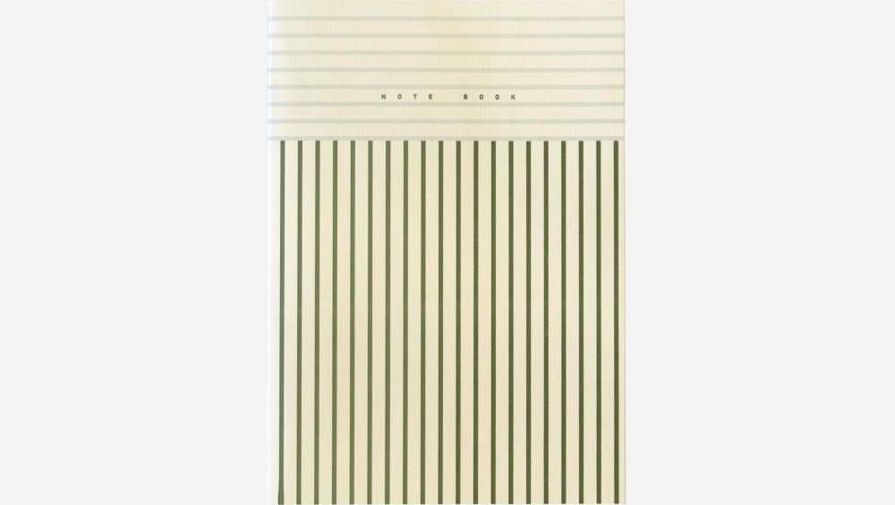 Cuaderno A5 con rayas azules - Design by Floriane Jacques 