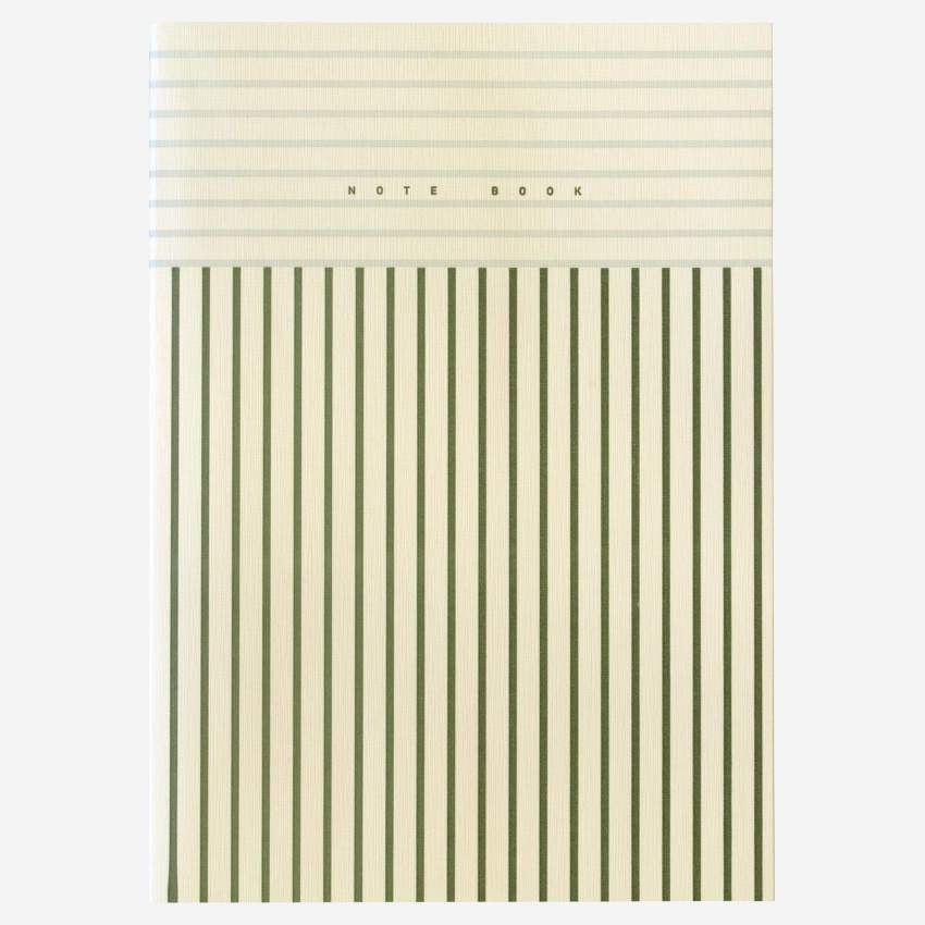 Cuaderno A5 con rayas azules - Design by Floriane Jacques 