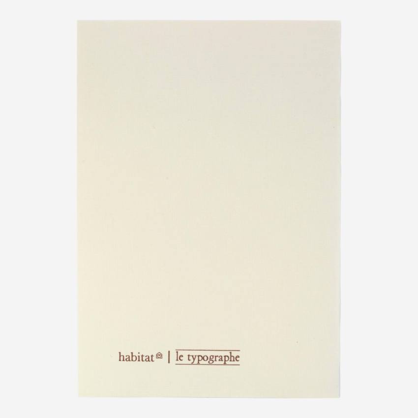 Caderno A6 com riscas cor-de-rosa - Design by Floriane Jacques 
