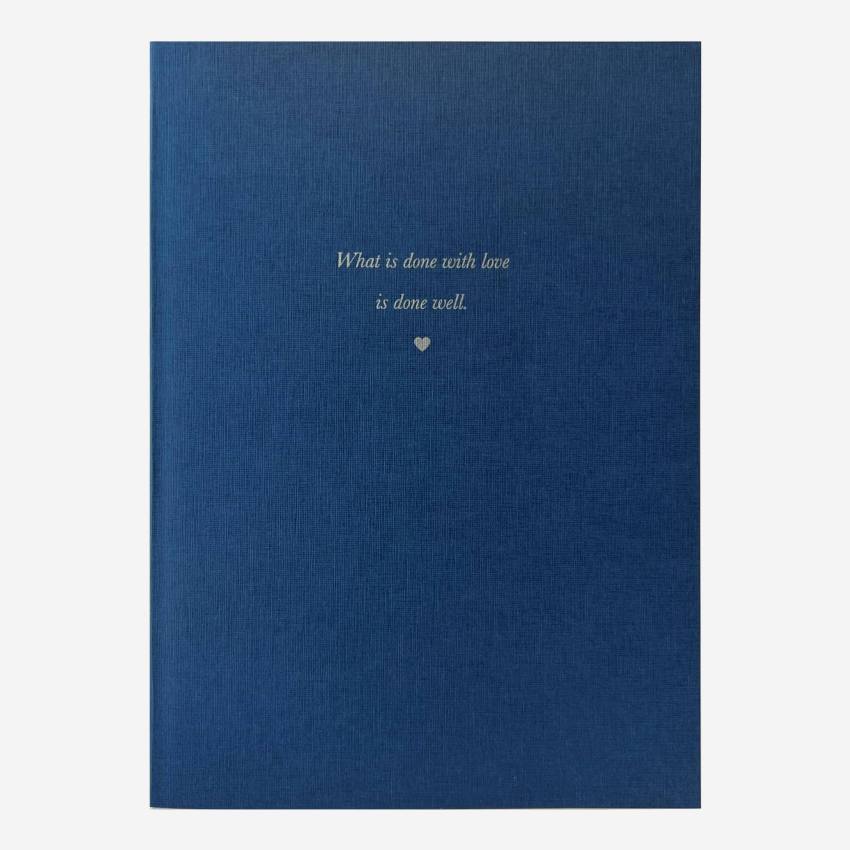 Cuaderno A5 - Azul - Design by Floriane Jacques