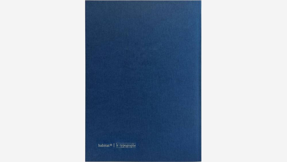 Schrift A5-formaat - Blauw - Design by Floriane Jacques