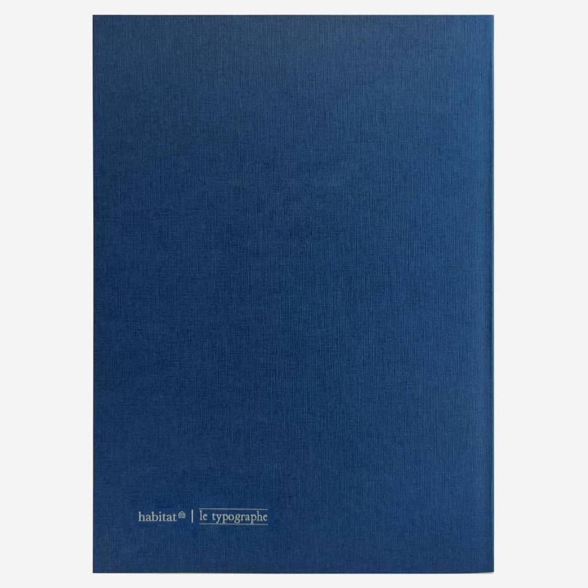 Carnet A5 - Bleu - Design by Floriane Jacques