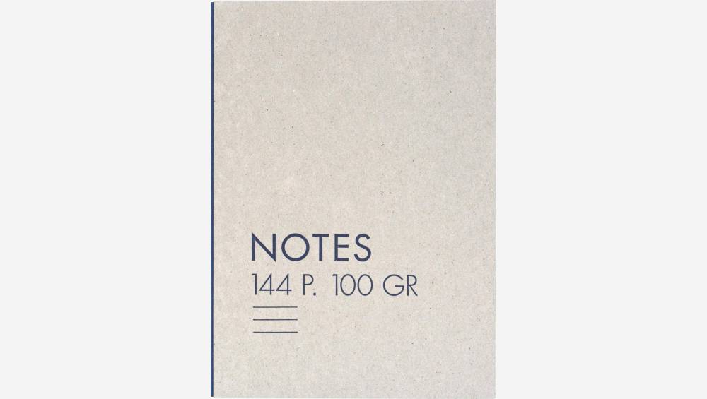 Cuaderno A5 de cartón - 144 páginas - Gris