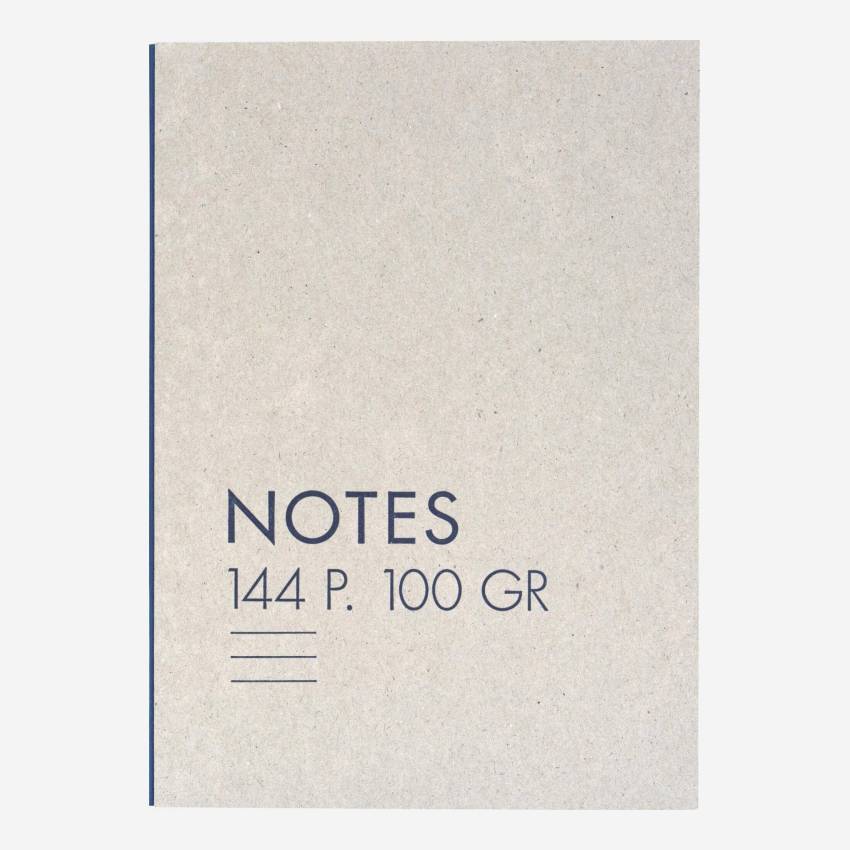 Caderno A5 em cartão - 144 páginas - Cinzento
