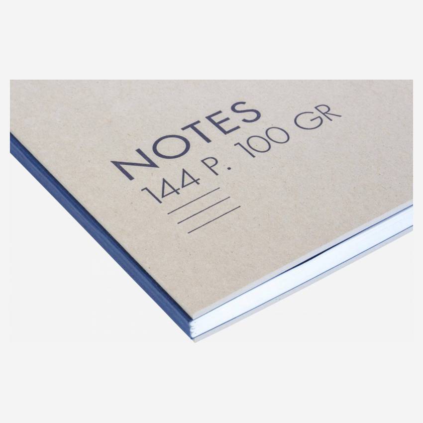 Caderno A5 em cartão - 144 páginas - Cinzento