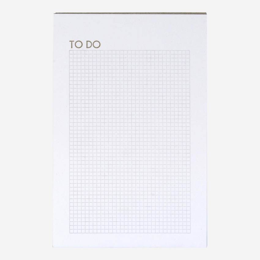 Lista delle cose da fare - 40 fogli - Bianco