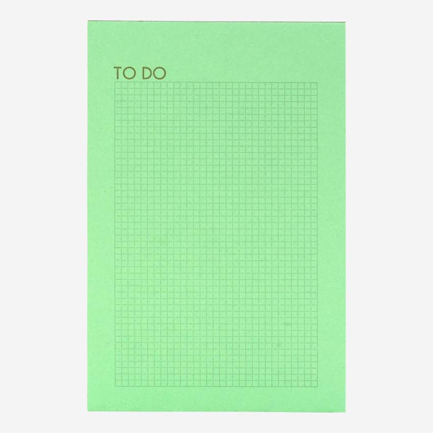 Lista delle cose da fare - 40 fogli - Verde