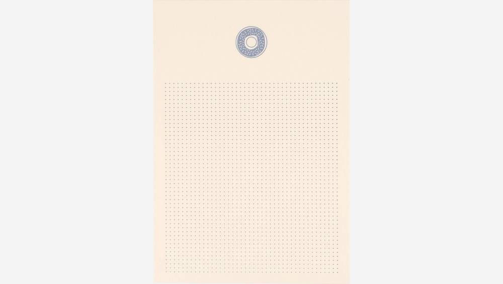 Bloco de notas A6 - 45 folhas - Motivo donut - Design by Floriane Jacques