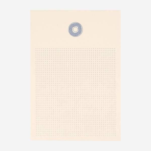 Bloc-notes A6 - 45 feuilles - Motif donut - Design by Floriane Jacques
