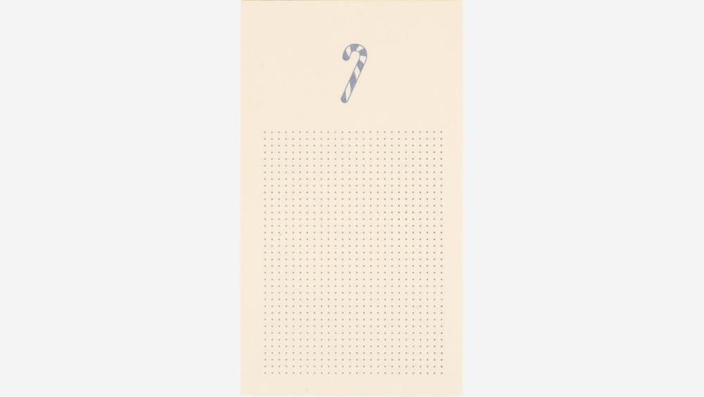 Mini bloc-notes - 45 feuilles - Motif sucre d’orge - Design by Floriane Jacques