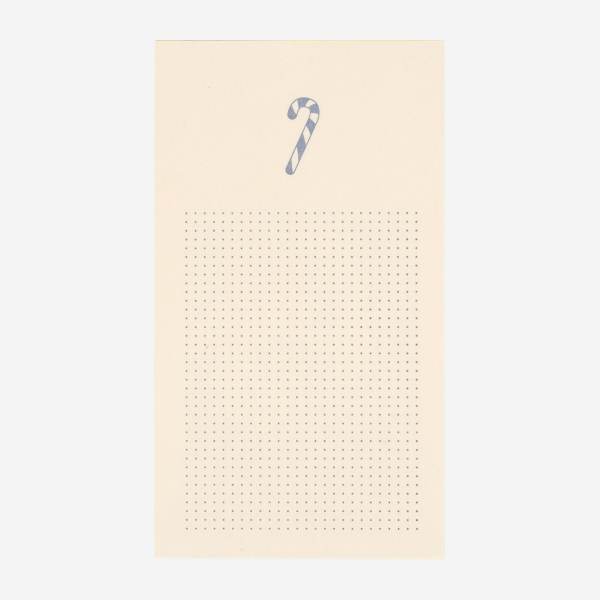Mini notitieboekje - 45 vellen - Motief zuurstok - Design by Floriane Jacques