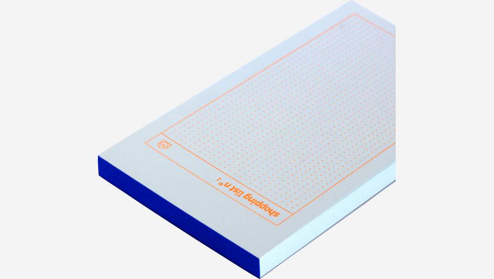 Mini notitieboekje voor boodschappenlijst - 45 vellen - Design by Floriane Jacques   