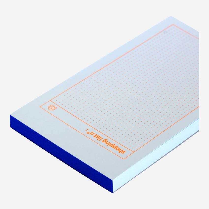 Mini notitieboekje voor boodschappenlijst - 45 vellen - Design by Floriane Jacques   