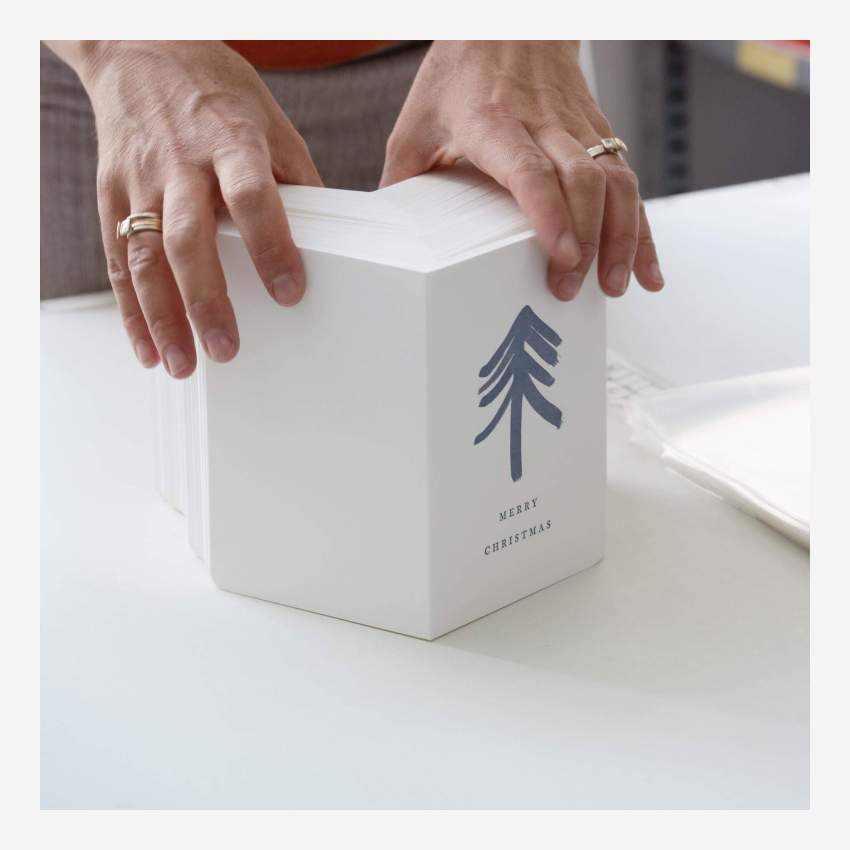 Postal ”Thank you” com envelope branco - Design by Floriane Jacques