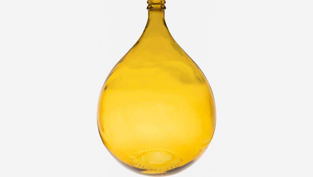 Ballonvase aus Recyclingglas - 40 x 56 cm - Gelb
